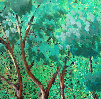 Œuvre contemporaine nommée « foret 82 », Réalisée par AQUARELLUS