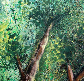 Œuvre contemporaine nommée « foret 110 », Réalisée par AQUARELLUS