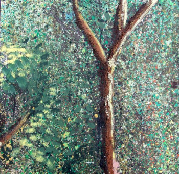 Œuvre contemporaine nommée « foret 125 », Réalisée par AQUARELLUS