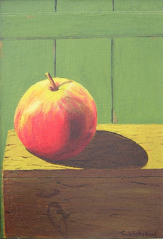 Œuvre contemporaine nommée « Une Pomme », Réalisée par CLAUDINE WINTREBERT