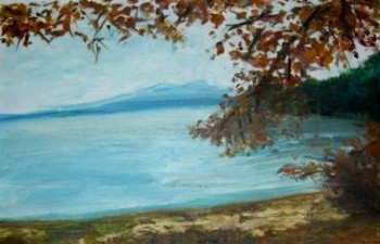 Œuvre contemporaine nommée « Le lac du poète Karel Hynek Macha,  Bohême », Réalisée par NADIA VIGUIER