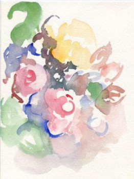 Œuvre contemporaine nommée « Bouquet léger », Réalisée par FRANçOISE GOIN