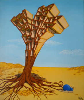 Œuvre contemporaine nommée « l'arbre IKEA », Réalisée par GOUL