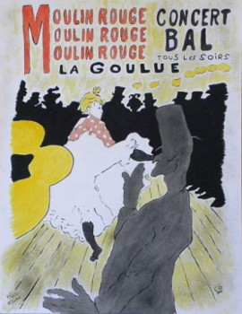 Œuvre contemporaine nommée « Moulin Rouge », Réalisée par CHRISTIANEG