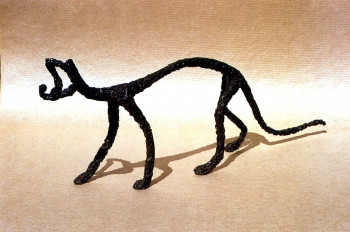 Œuvre contemporaine nommée « le chat », Réalisée par JEAN-PIERRE TAUZIA