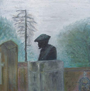 Œuvre contemporaine nommée « P.A. Renoir, cimetière à Essoyes », Réalisée par NADIA VIGUIER