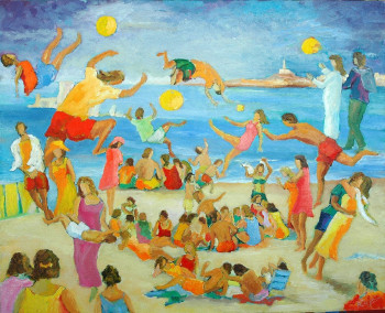 Œuvre contemporaine nommée « Jeux  dans l'air », Réalisée par PHILIPPE LE MONIES DE SAGAZAN