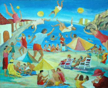 Œuvre contemporaine nommée « Jeux aérien , Cabo de Palos », Réalisée par PHILIPPE LE MONIES DE SAGAZAN