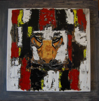 Œuvre contemporaine nommée « THE JUNGLE LAW », Réalisée par BRIGITTE TISON