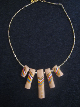 Œuvre contemporaine nommée « BIJOUX (collier) MESSAGE », Réalisée par AMELIE AMELOT