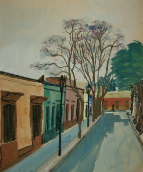 Œuvre contemporaine nommée « rue de village mexicain », Réalisée par PéBé