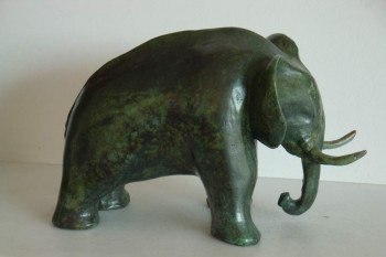 Œuvre contemporaine nommée « ELEPHANT », Réalisée par XAVIER CARNOY