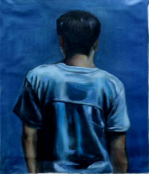 Œuvre contemporaine nommée « vue de dos », Réalisée par BEOM SOO KIM