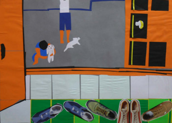 Œuvre contemporaine nommée « Technique mixte 1700 », Réalisée par BEOM SOO KIM