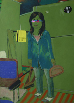 Œuvre contemporaine nommée « Technique mixte 1704 », Réalisée par BEOM SOO KIM