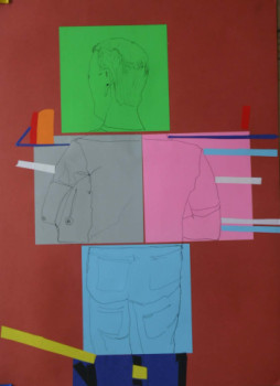 Œuvre contemporaine nommée « Technique mixte 1711 », Réalisée par BEOM SOO KIM