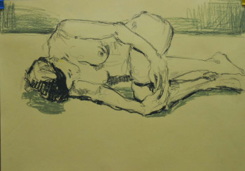 Œuvre contemporaine nommée « Technique mixte 1718 », Réalisée par BEOM SOO KIM