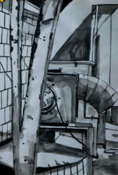Œuvre contemporaine nommée « Technique mixte 1721 », Réalisée par BEOM SOO KIM
