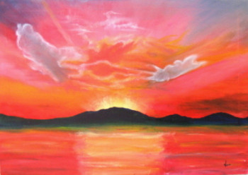 Œuvre contemporaine nommée « Couché de soleil », Réalisée par VERA