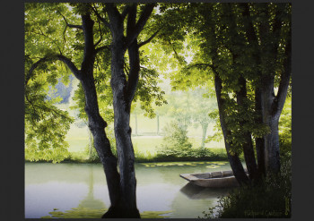 Œuvre contemporaine nommée « MAGIE VERTE (MARAIS POITEVIN) 2 », Réalisée par GAUTIER