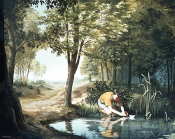 Œuvre contemporaine nommée « LE PETIT BATELIER », Réalisée par GAUTIER