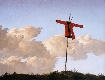 Œuvre contemporaine nommée « L'EPOUVANTAIL », Réalisée par GAUTIER