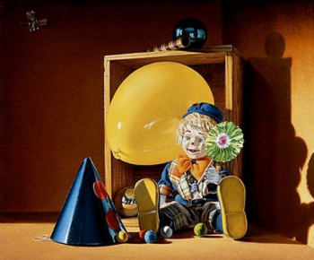 Œuvre contemporaine nommée « LE BALLON JAUNE », Réalisée par GAUTIER