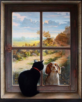 Œuvre contemporaine nommée « UN TEMPS DE CHIEN », Réalisée par GAUTIER