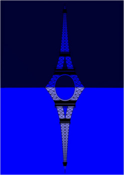 Œuvre contemporaine nommée « Mirrored Eiffel Tower », Réalisée par LONVIG