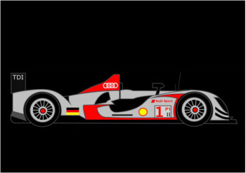 Œuvre contemporaine nommée « Audi R15 », Réalisée par LONVIG