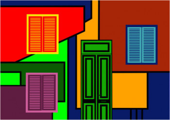 Œuvre contemporaine nommée « Caminito III (Buenos Aires) », Réalisée par LONVIG