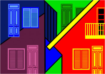 Œuvre contemporaine nommée « Caminito IV (Buenos Aires) », Réalisée par LONVIG