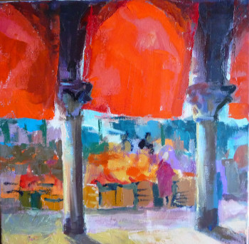 Œuvre contemporaine nommée « marché vénitien », Réalisée par FLORENCE DIAS LOOTEN