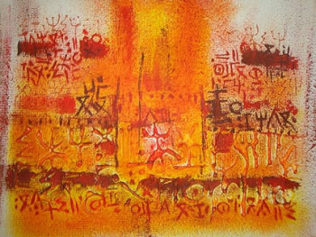 Œuvre contemporaine nommée « Technique mixte 1742 », Réalisée par SMAïL METMATI