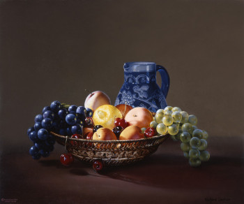Œuvre contemporaine nommée « LA CORBEILLE DE FRUITS  », Réalisée par GAUTIER