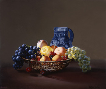 Œuvre contemporaine nommée « LA CORBEILLE DE FRUITS », Réalisée par GAUTIER
