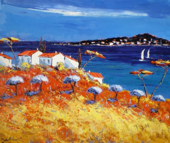Œuvre contemporaine nommée « Mer et soleil », Réalisée par FRANCIS JALIBERT