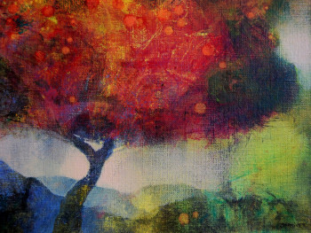 Œuvre contemporaine nommée « Série "Jardins" Un arbre en Provence », Réalisée par JEAN-PAUL PRIVET