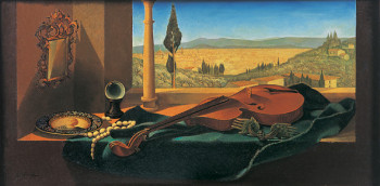 Œuvre contemporaine nommée « Florence vue de Fiesole - 1967 », Réalisée par HUBERT GAILLARD