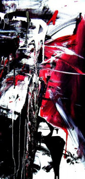 Œuvre contemporaine nommée « hover serie Nathalie aime le Rouge », Réalisée par NATHALIE ARIZONA DUEL