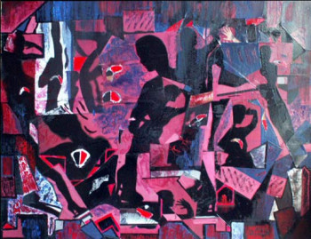 Œuvre contemporaine nommée « Pigalle, ombres et blessures », Réalisée par STéPHANE AUMAND