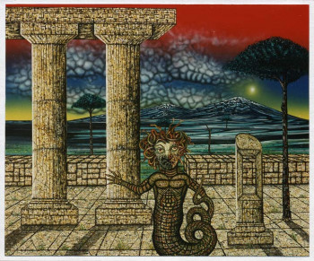 Œuvre contemporaine nommée « Gorgones (Méduse) », Réalisée par PASCAL CHAUVEAU
