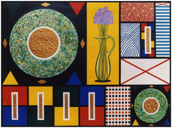 Œuvre contemporaine nommée « Le petit pot de fleurs », Réalisée par PASCAL CHAUVEAU