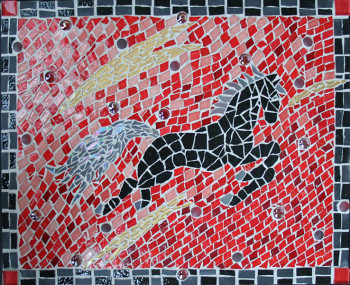 Œuvre contemporaine nommée « Equifanta », Réalisée par HELEN