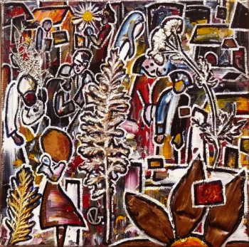 Œuvre contemporaine nommée « Câlin d'automne », Réalisée par VIRGINIE GOYARD
