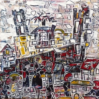 Œuvre contemporaine nommée « Château d'enfance », Réalisée par VIRGINIE GOYARD