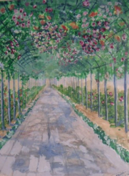 Œuvre contemporaine nommée « Jardin de Bagatelle à Paris », Réalisée par FRANçOIS-VASSIL ANDREEFF