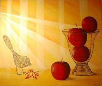 Œuvre contemporaine nommée « Pommes », Réalisée par PECANTET OPHELIE