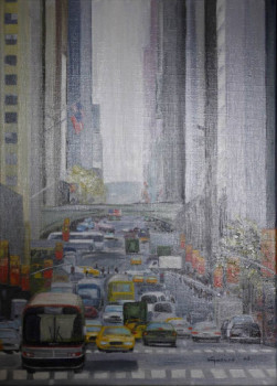 Œuvre contemporaine nommée « Manhattan », Réalisée par GéRARD DUCHENE