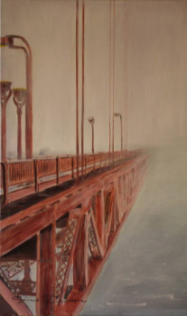 Œuvre contemporaine nommée « San Francisco, Le Golden Gate dans le brouillard », Réalisée par GéRARD DUCHENE